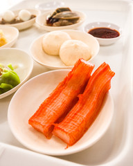 dim sum in bamboo steamer, chinese cuisine