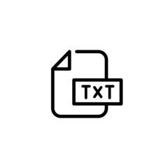 Text Trendy Thin Line Icon