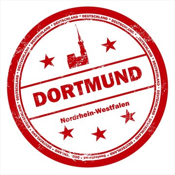 Dortmund Deutschland Nordrhein Westfalen Stempel vintage
