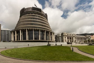 Schilderijen op glas Nieuw-Zeelandse parlementsgebouwen, Wellington © Patrik Stedrak