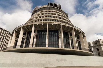 Schilderijen op glas New Zealand Parliament  building in Wellington © Patrik Stedrak