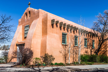 Naklejka premium First Presbyterian Church, Santa Fe, New Mexico