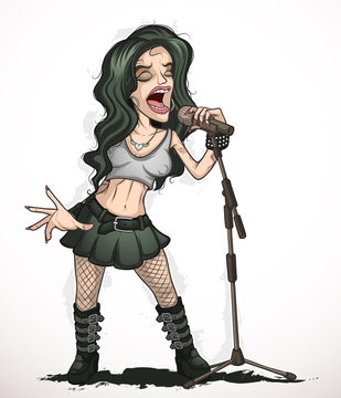 Rock singer woman