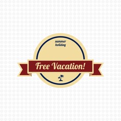 free vacation label