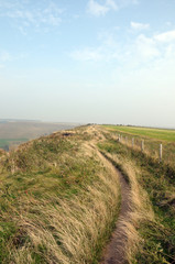 Dorset coastal path near Worth Maltravers