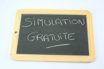 Obraz premium ardoise simulation gratuite