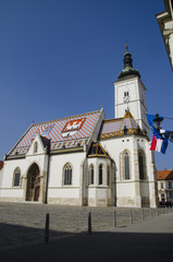famous zagreb saint marko's church