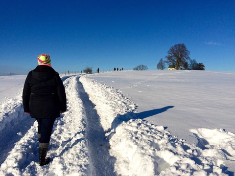 Spaziergang im Tiefschnee