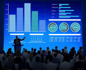 Business Team Strategy Presentation Seminar Conference Concept