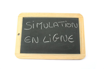 Obraz premium ardoise simulation en ligne