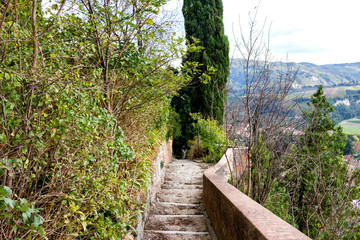 stairs of medieval  Fortress