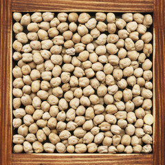 Chickpeas, collection of products.