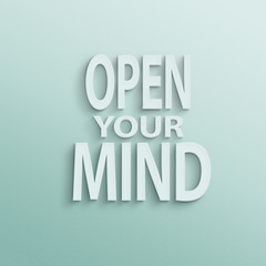 open your mind