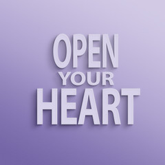 open your heart