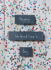 "Happy Valentine's Day" handwritten card