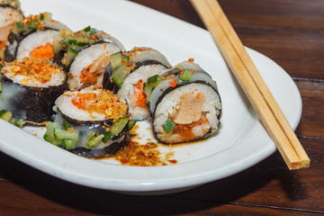 Japanese food sushi