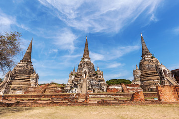 Wat Phra Si Sanphet in Ayutthaya, Thailand