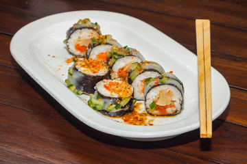 Fototapeta na wymiar Japanese food sushi