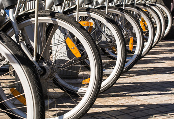 Bicicletas en el Parking