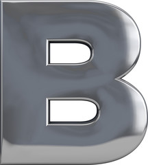 Metal Letter B