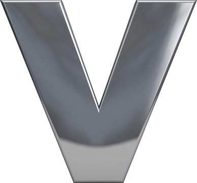 Metal Letter V