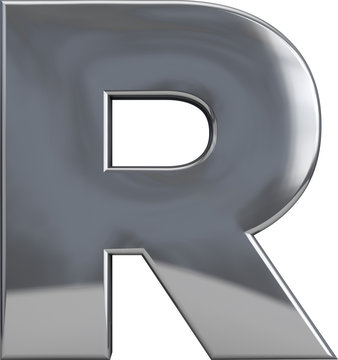 Metal Letter R