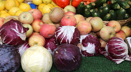 fresh fruit for sale at vegetable market