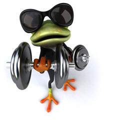 Fototapeta na wymiar Fun frog