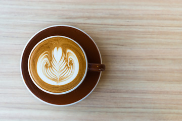 Latte coffee cup