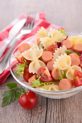 pasta with vegetable and sausage