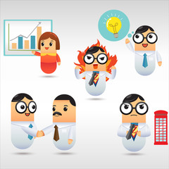 Capsule businessman set