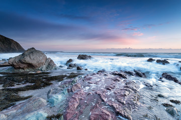 Obraz premium The Beach at Portwrinkle in Cornwall