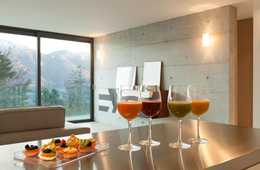 Home, aperitif with pastries