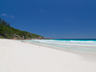 Seychelles beach and clear sky
