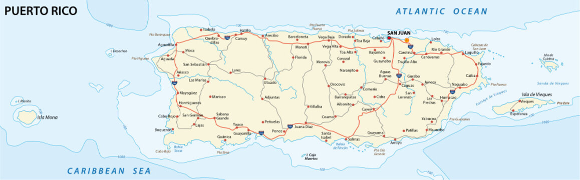 puerto rico road map