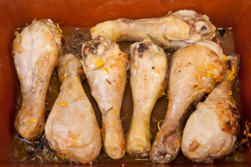 Chicken little legs with rosemary