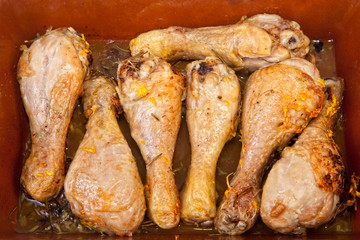 Chicken little legs with rosemary