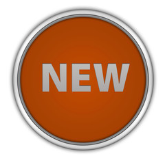 New circular icon on white background