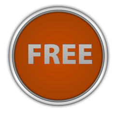free circular icon on white background