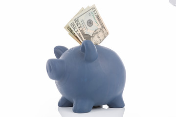 Dollar und Sparschwein