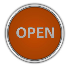 open circular icon on white background