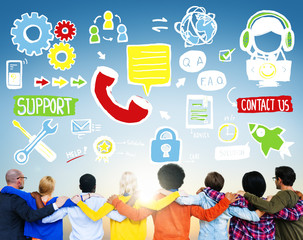 Support Help Solution Care Cooperation Assistance Concept
