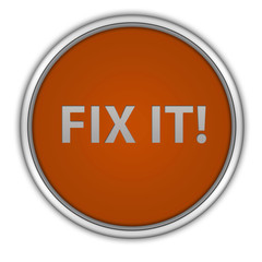 Fix it circular icon on white background