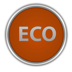 eco circular icon on white background