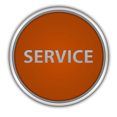 Service circular icon on white background