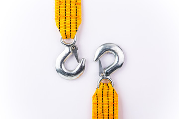 towing rope on white background.