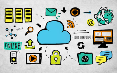 Cloud Data Storage Communication Security Concept