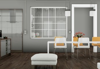 modernes Loft Interieur Design