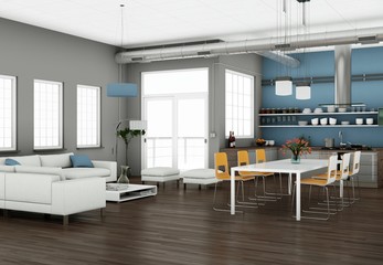 modernes Loft Interieur Design