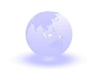 Globe. 3d. Indonesia.